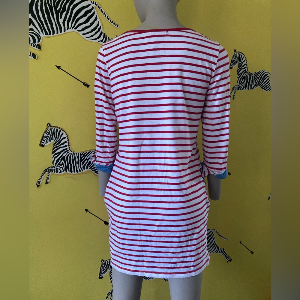 *HP* LeShop, red and white striped T-Shirt- Dress, S - Picture 15 of 16